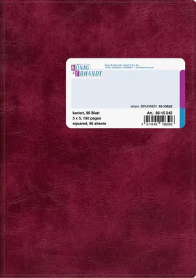Produktbild von Geschäftsbuch A5 96 Blatt kariert Packung mit 5 Stück