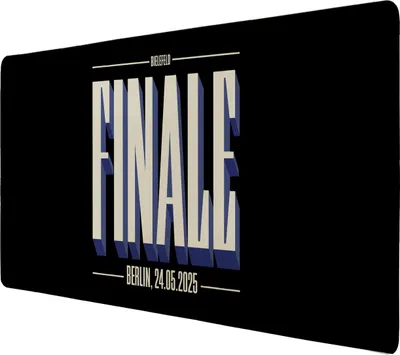 Produktbild von FINALE 2025 Bielefeld Schreibtischunterlage 69x31cm XXL Mauspad für das