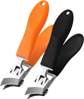 Produktbild von 2 Stück Nagelknipser Fußnägel, Nagelzwicker mit Auffangbehälter für Dicke/Geformte Nägel