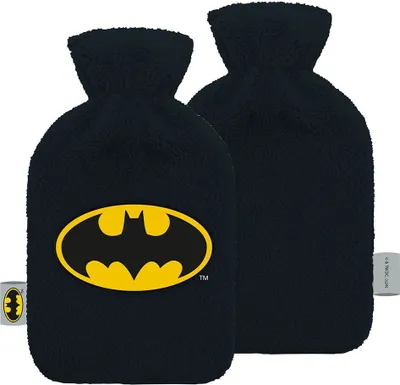 Image de Batman Chaud Bouteille d'eau brodée Noir Noir One Size