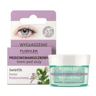 Obrázek produktu pro FLOS-LEK Krem pod oczy ze świetlikiem i kwasem hialuronowym 15 ml