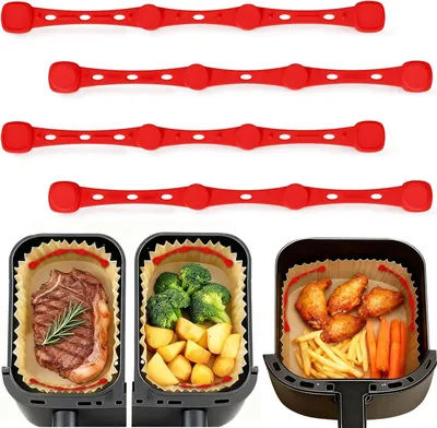 Produktbild von Airfryer Backpapier Magnete, 1 Stück, Silikon, hitzebeständig, Küchenhelfer