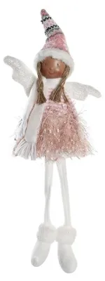 Dekorative Figur Weihnachten Polyester Mehrfarbig 22x15x48 cm