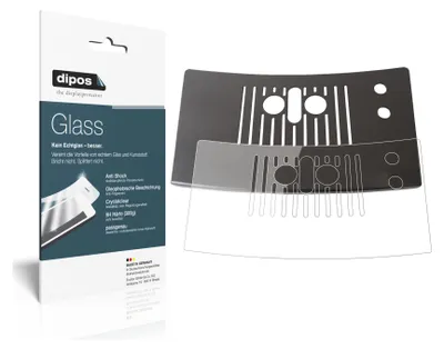 Produktbild von 1x Schutzfolie für NIVONA NICR 788 Tropfblech - Anti-Shock 9H Folie dipos Glass Kunststoffglas