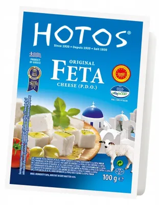 Image de Fromage Feta Hotos, 200 g, à base de lait de chèvre et de brebis