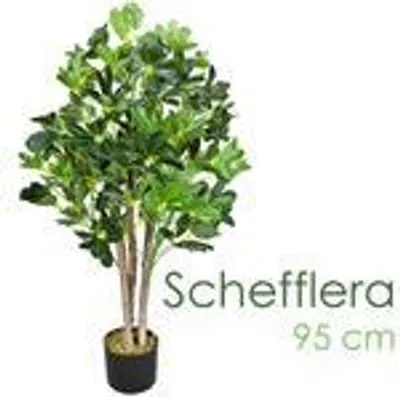 Obrázok produktu pre Schefflera Aralia Arboricola umelá rastlina umelý strom umelá rastlina 95 cm interiérová dekorácia umelá rastlina ako skutočná v kvetináči Decovego