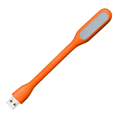 Obrázek produktu pro LED světlo, USB, 1W, oranžová barva. Rozměry: délka 19, šířka 9, výška 169