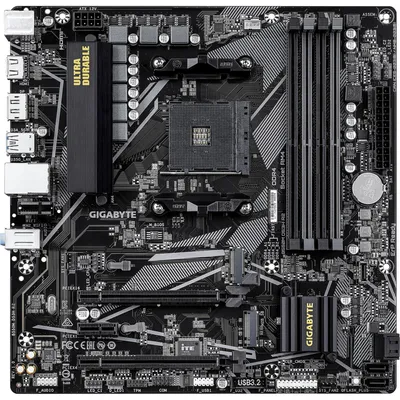 Produktbild von GIGABYTE B550M DS3H R2 Mainboard – AMD Ryzen 5000 Prozessoren, 5+3 Phasen VRM, bis zu 4733 MHz DDR4 (O.C.), 1x PCIe 4.0 + 1x PCIe 3.0 M.2, 1 GbE LAN, USB 3.2 Gen 1, AMD, Sockel AM4, AMD Ryzen 3000 Series, AMD Ryzen 4000 Series, AMD Ryzen 5000 Series, Sockel AM4, DDR4-SDRAM, 128 GB