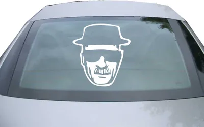 Produktbild von Indigos UG - Aufkleber Heckscheibe & Motorklappe DE2054 - weiß - 600x549 mm - Methylamphetami - Auto Scheiben Fenster Heckklappe Tuning Racing JDM - Die cut