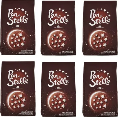 Produktbild von 6x Mulino Bianco Kekse 'Pan di Stelle', 350 g
