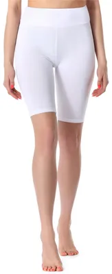 Produktbild von Merry Style Damen Kurze Sportleggings aus Viskose Radlerhose Leggings MS10-219 (Weiß,XS)