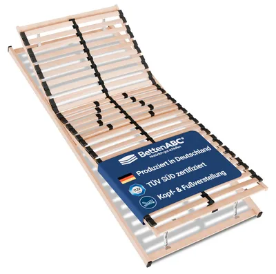 Produktbild von Betten-ABC Max1 K+F fertig montierter Lattenrost mit Kopf- und Fußteilverstellung, Holm durchgehend, Größe: 100x200