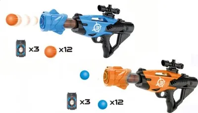 Obrázek produktu pro Pistole na pěnové míčky 42 cm modrá