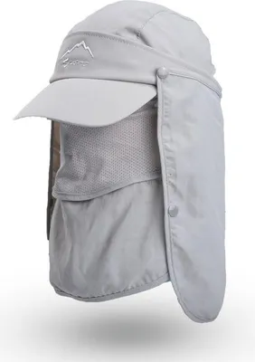 Immagine prodotto di Cappellino parasole con copertura rimovibile per viso e collo, asciugatura rapida, traspirante, cappello da pesca, protezione estiva per attività all'aperto, tesa larga per uomo e donna