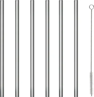 Produktbild von blomus GmbH SALA Glastrinkhalme smoke Set6