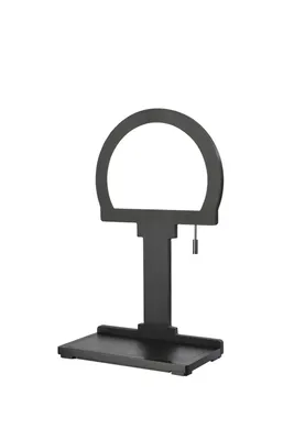 Produktbild von LED Tischlampe mit Handy-Ladefunktion Steve Phone schwarz rund