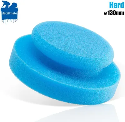 Produktbild von detailmate Handpolierschwamm -  Medium Cut Foam, XL, blau, Ø 130/50mm - Auto Polierschwamm