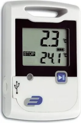 Produktbild von TFA-Dostmann 31.1048, Elektronisches Umgebungsthermometer, Drinnen, °C, -30 - 60 °C, Digital, Weiß