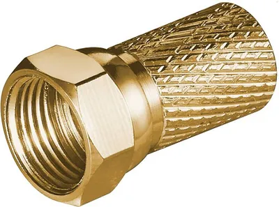Produktbild von F-Stecker Cu vergoldet für Koaxialkabel 6,8 mm