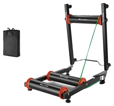 Imagen del producto de Bicicleta estática para interiores, diseño plegable, compatibilidad ajustable, color