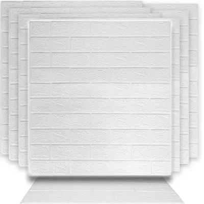 Produktbild von Dekorative 3D-Wandpaneele 70x77cm Weiß
