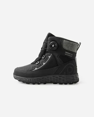 Productafbeelding van Reima 5400164A-9990 kinderwinterlaarzen in de kleur zwart – waterdicht