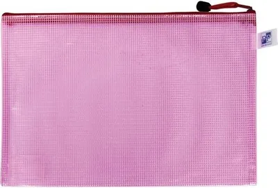 Obrázek produktu pro Obálka se zipem síťovaná A4 - růžová