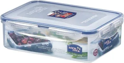 Produktbild von Lock & Lock HPL826, Box, Rechteckig, 2,6 l, Blau, Transparent, Polypropylen (PP), -20 - 115,6 °C