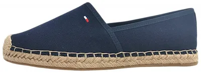 Productafbeelding van Tommy Hilfiger Flag Canvas Espa Damenschuhe Halbschuhe Slipper Blau Freizeit