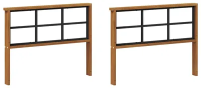 Immagine prodotto di vidaXL Braccioli per divano, 2 pezzi, colore naturale, 78,5 x 6 x 61 cm, legno massello di acacia