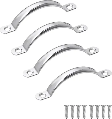 Produktbild von 4 Stš¹ck Schrank Tš¹rgriff Edelstahl M?bel Griffen Schrankgriffe Kš¹chengriffe Schubladengriffe mit Schrauben (Bohrlochabstand: 80 mm)