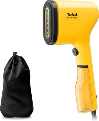Produktbild von Tefal Pure POP Dampfbürste, gelb, DT2026, Dampfglättet/Reinigt Kleidungsstücke