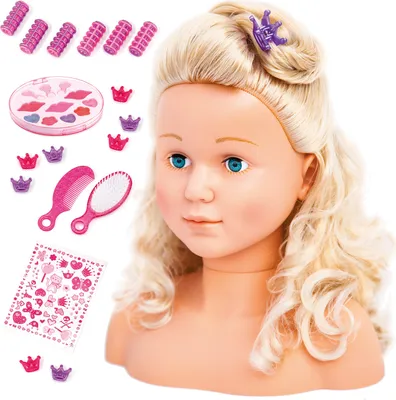 Produktbild von Bayer Design 90005AB Schmink- und Frisierkopf Super Model 27cm mit Kosmetik, Zubehör