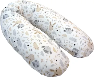 Produktbild von EMI&SAM Stillkissen 170cm Lagerungkissen Füllung Fillball + Bezug 21. Waldfamili
