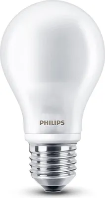 Obrázek produktu pro Philips Matná žárovka s tradičním vzhledem 60 W A60 E27, 7 W, 60 W, E27, 806 lm, 15000 h, Teplá bílá