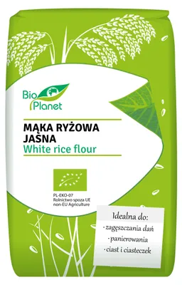 MĄKA RYŻOWA JASNA BIO 500 g - BIO PLANET