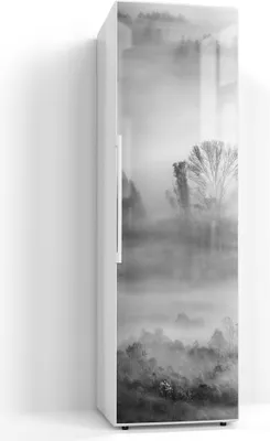 Produktbild von DEQORI Magnetmatte Kühlschrank Standard 60x200 cm 'Nebelgeflüster' Magnetfolie Deko-Folie