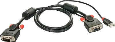 Obrázok produktu pre Lindy 33770, 1 m, VGA (D-Sub), Samec, Samec, Modrá