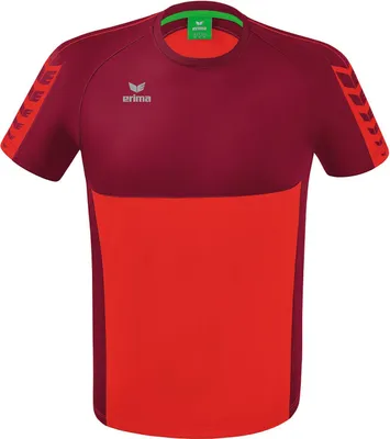 Produktbild von Erima Six Wings T-Shirt Rot/Bordeaux Junior