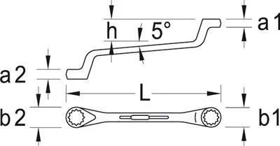 Image de Clé polygonale double GEDORE profil UD 34x36 mm (6026040)