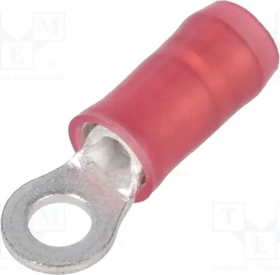 Image de 2 cosses à sertir pour câble, section 0,3 ÷ 1,42 mm², diamètre : 3,02 mm, modèle M2,5, connexion à sertir, référence 320553, isolées