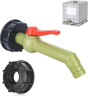 Immagine prodotto di Valvola di scarico IBC - valvola a sfera per serbatoio IBC - 1 pollice