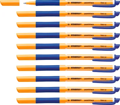 Image de Stabilo pointVisco Rollerball , Bleu (10 pièces)