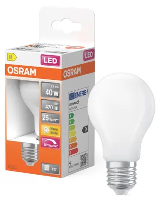 Immagine prodotto di OSRAM 4099854464973 Lampade LED dimmerabili, forma classica 3,4 W 470 lm