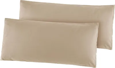 Immagine prodotto di 2 federe in cotone rinforzato, federe per cuscini, copricuscini 40x80 cm, disponibili in 13 colori moderni