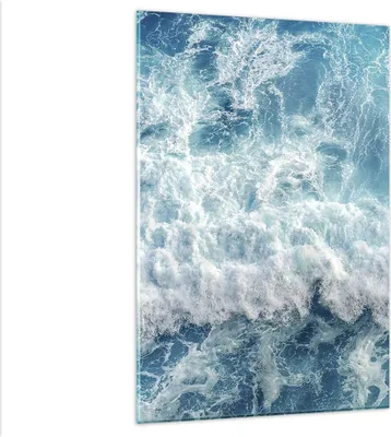 Produktbild von Bilder auf glas - Einteilig - Meer Welle Ozean - 80x120cm - Glasbilder - Wandbilder - Bilder - zum Aufhängen bereit - Wanddekoration aus Glas - Glas Bilder - Wandbild auf Glas - GPA80x120-4067