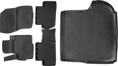 Image de 3D Tapis en caoutchouc pour Citroen C-Crosser 2007-2014 et bac de coffre NORM