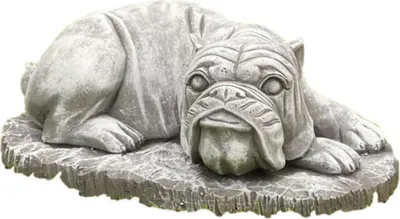 Produktbild von Schöne Bulldogge aus Steinguss Neu Frostfest Witterungsbeständig A-LDG01