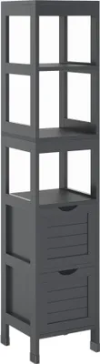 Produktbild von Badschrank Vicco Vilda Grau 30 x 144 cm mit 2 Schubladen, Model 55546