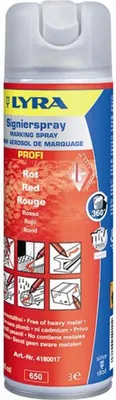 Produktbild von Spraydose Signierspray rot 500 ml